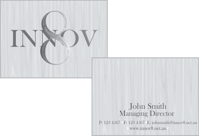 Design de Carte de Visite par Cass G pour Innov8 | Design #325405