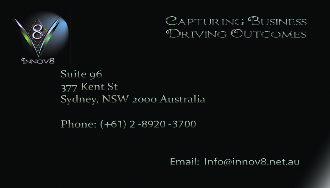 Design de Carte de Visite par ReDawn Entertainment pour Innov8 | Design #331892