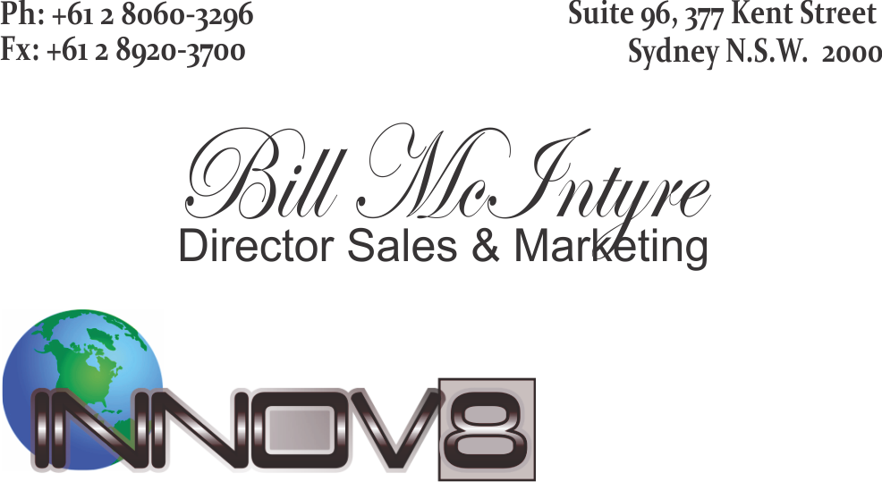 Business Card Design by THE GURU for Innov8 | Design #365499