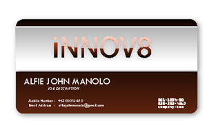 Business Card Design by Dawn for Innov8 | Design: #666026