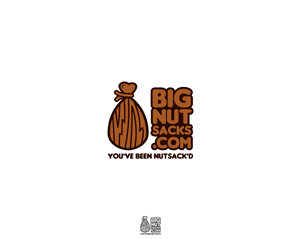 BIGNUTSACKS.COM. You've been NUTSACK'D | Logo Design by MrBranding