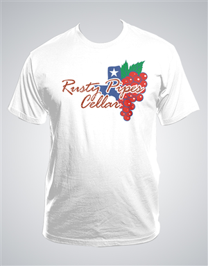 Rusty Pipes Cellar,  a winery and vineyard | Design de T-shirt par D'Mono