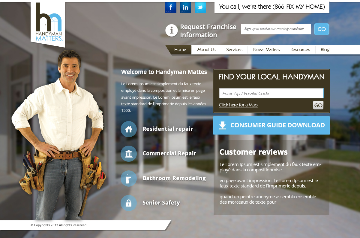 Diseño Web por OM para Franchise Marketing Company | Diseño #1723465