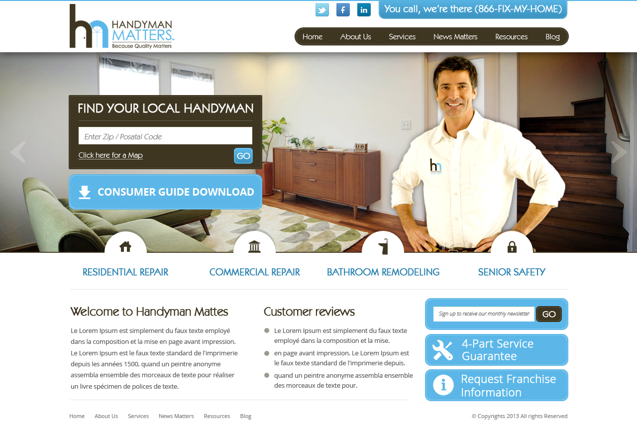 Diseño Web por OM para Franchise Marketing Company | Diseño #1723469