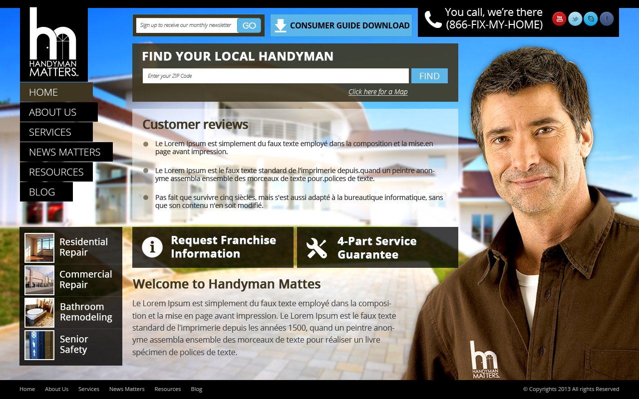 Diseño Web por OM para Franchise Marketing Company | Diseño #1727964