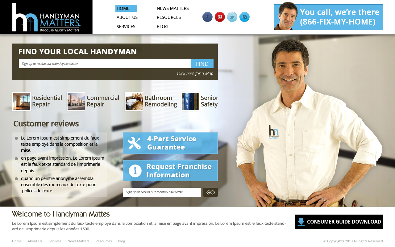 Web Design par OM pour Franchise Marketing Company | Design #1727968
