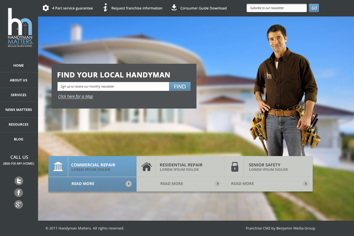 Web Design by OM for Franchise Marketing Company | Design #1731451