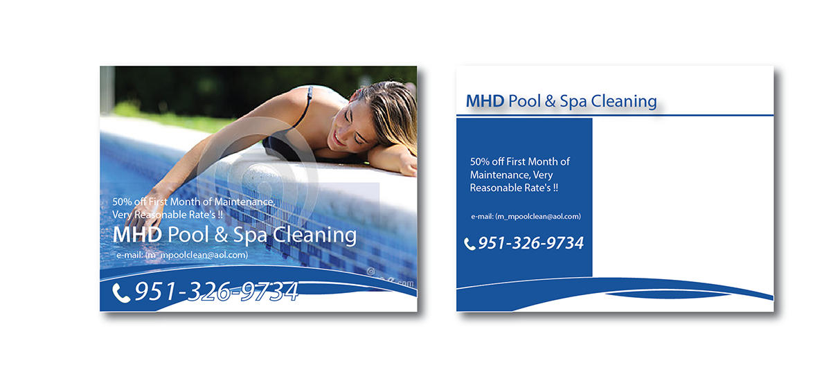 Postkarten-Design von nafizrahat für MHD Pool & Spa Cleaning | Design #6145539