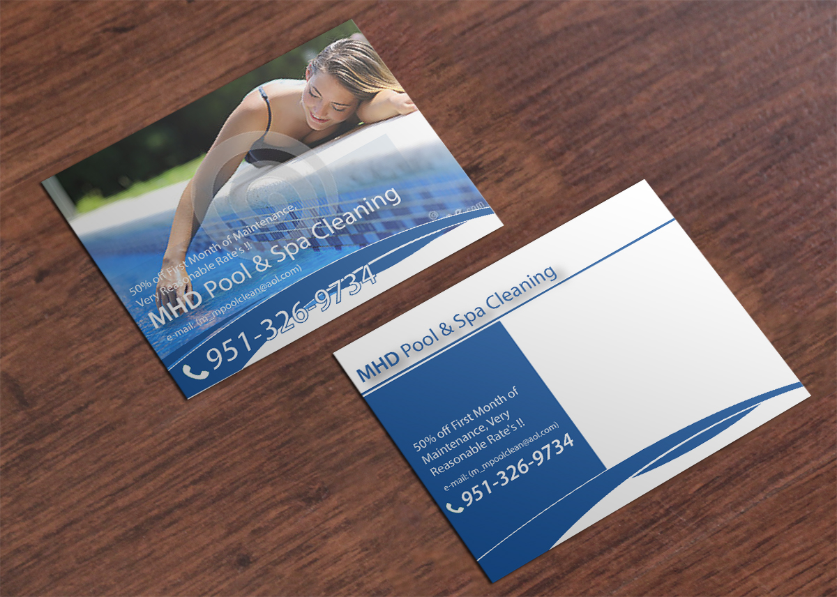 Diseño de Postal por nafizrahat para MHD Pool & Spa Cleaning | Diseño #6145560