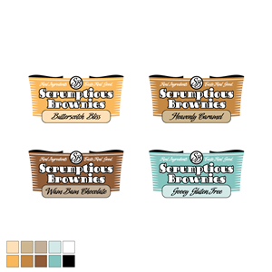 Baked goods front of bag sticker | Packaging Design by Oct-O-Ray Design