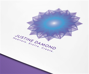 Justine Damond - Meditate. Evolve. Create. | Logo Design by iamf