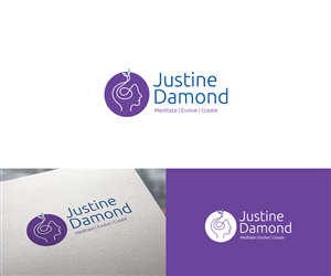 Justine Damond - Meditate. Evolve. Create. | Logo Design by kps