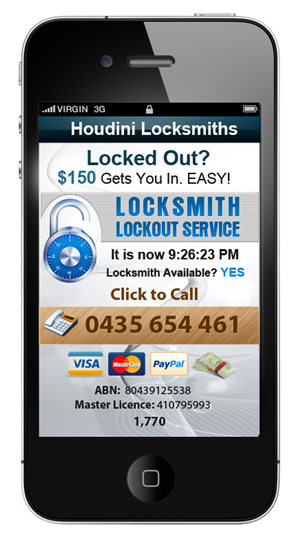 Web-Design von Sunil für Houdini Locksmiths | Design: #1657414