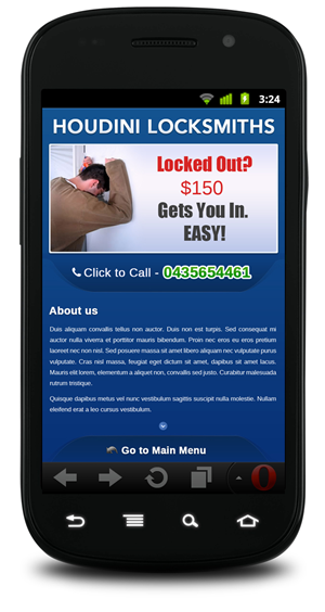 Web-Design von pb für Houdini Locksmiths | Design: #1649515