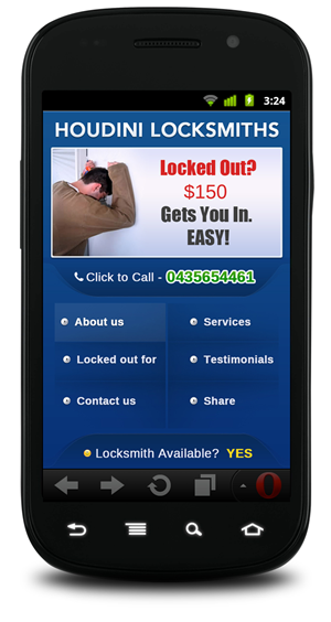 Web-Design von pb für Houdini Locksmiths | Design: #1649516