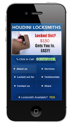 Web-Design von pb für Houdini Locksmiths | Design: #1649517