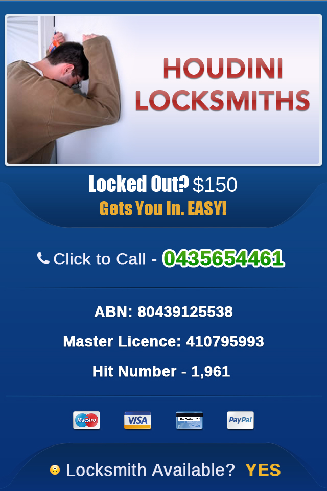 Web Design by pb for Houdini Locksmiths | Design #1653643