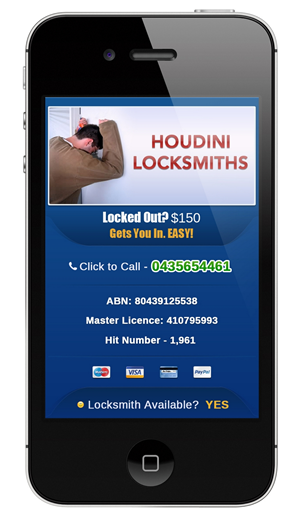 Web-Design von pb für Houdini Locksmiths | Design: #1653647