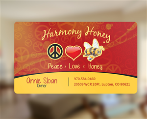 Harmony Honey Business Card Design