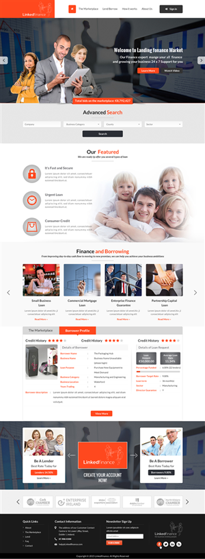 Amazing Homepage required for Ireland's Top Crowdfunding site | Web Design by Sbss