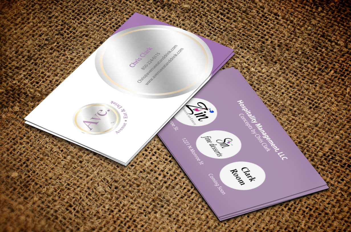 Business Card Design by pixelfountain for Avenue Eat & Drink | Design: #6122992