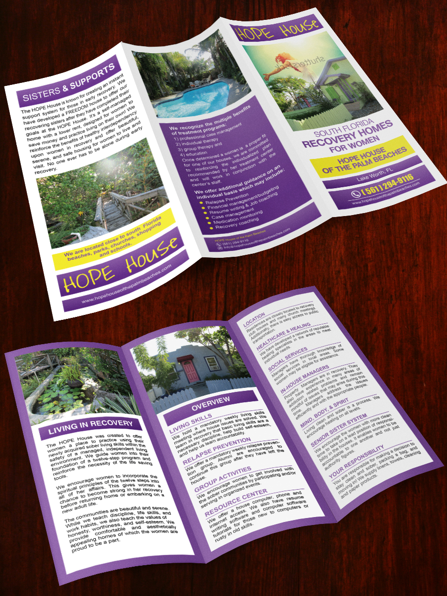 Flyer Design by Sarmishtha Chattopadhyay_loginchange for HOPE House of the Palm Beaches, LLC | Design #6178543