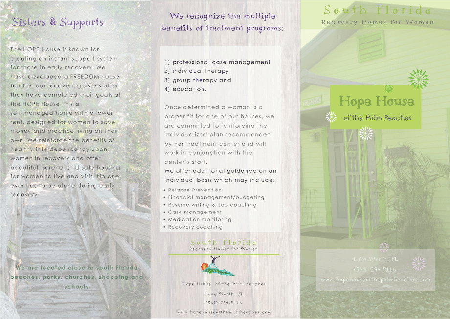 Flyer Design by tmrgldy for HOPE House of the Palm Beaches, LLC | Design #6208394