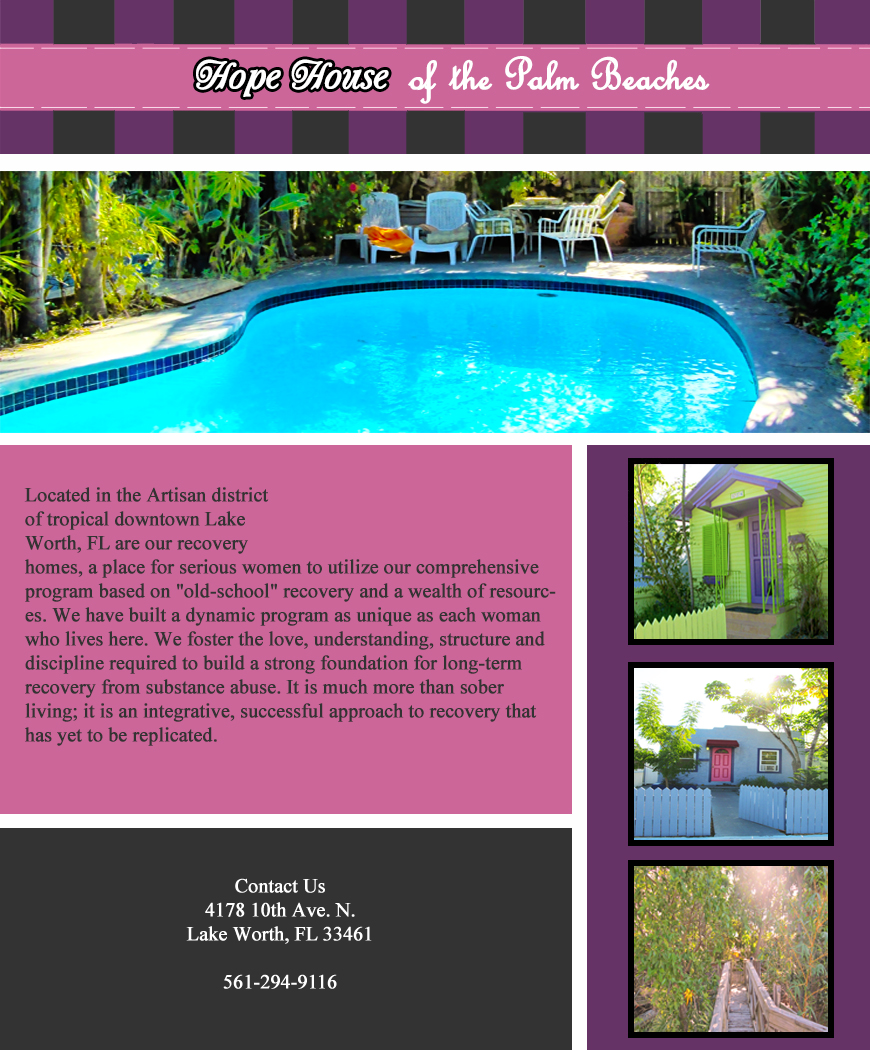 Flyer Design by cindeereeela09 for HOPE House of the Palm Beaches, LLC | Design #6167161