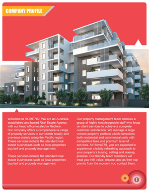 Diseño de Brochure por dayzign para HOME789 | Diseño: #6143286