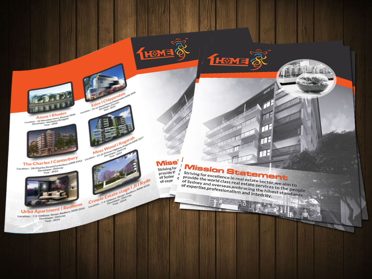 Diseño de Brochure por ESolz Technologies para HOME789 | Diseño #6121811