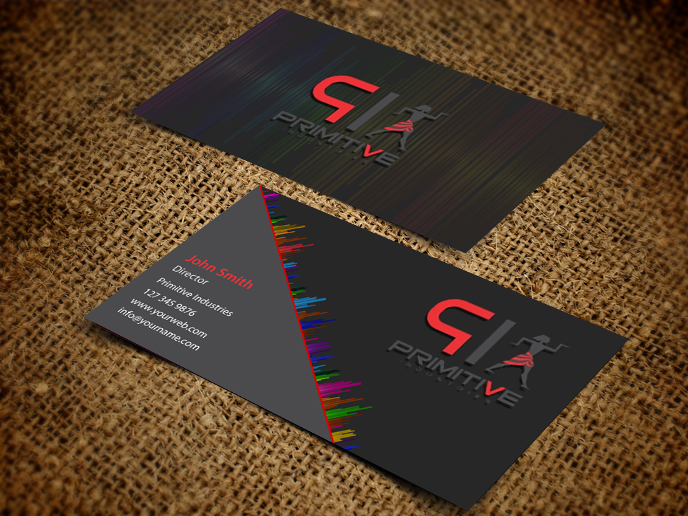 Business Card Design by pixelfountain for Primitive Industries | Design: #6160279