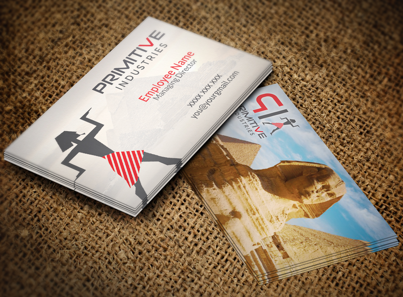 Visitenkarten-Design von Lanka Ama für Primitive Industries | Design #6113006