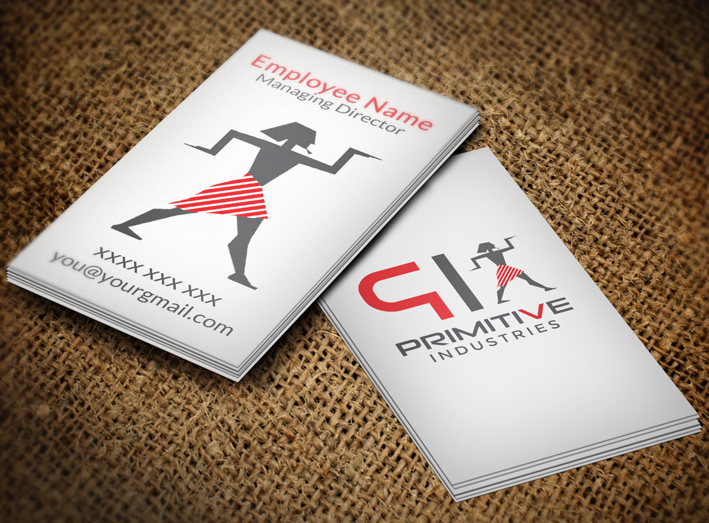Visitenkarten-Design von Lanka Ama für Primitive Industries | Design #6113014