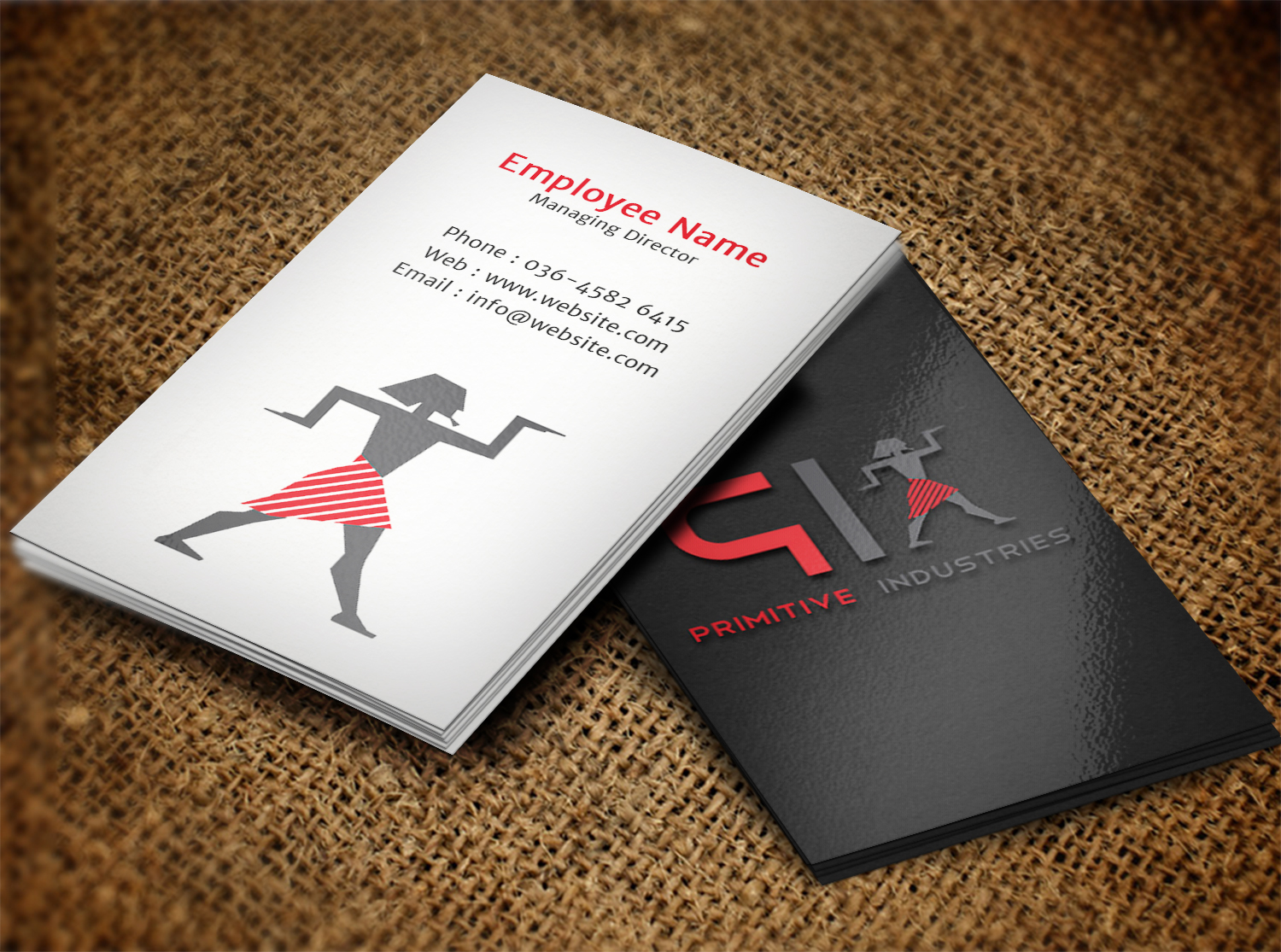 Business Card Design by Lanka Ama for Primitive Industries | Design #6113228