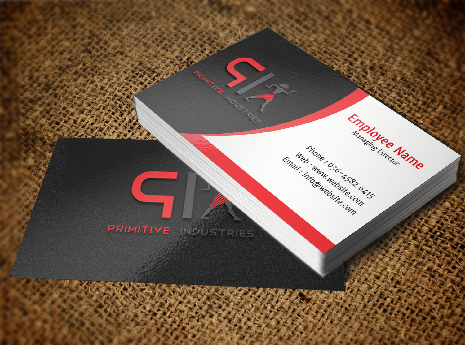 Business Card Design by Lanka Ama for Primitive Industries | Design #6113235
