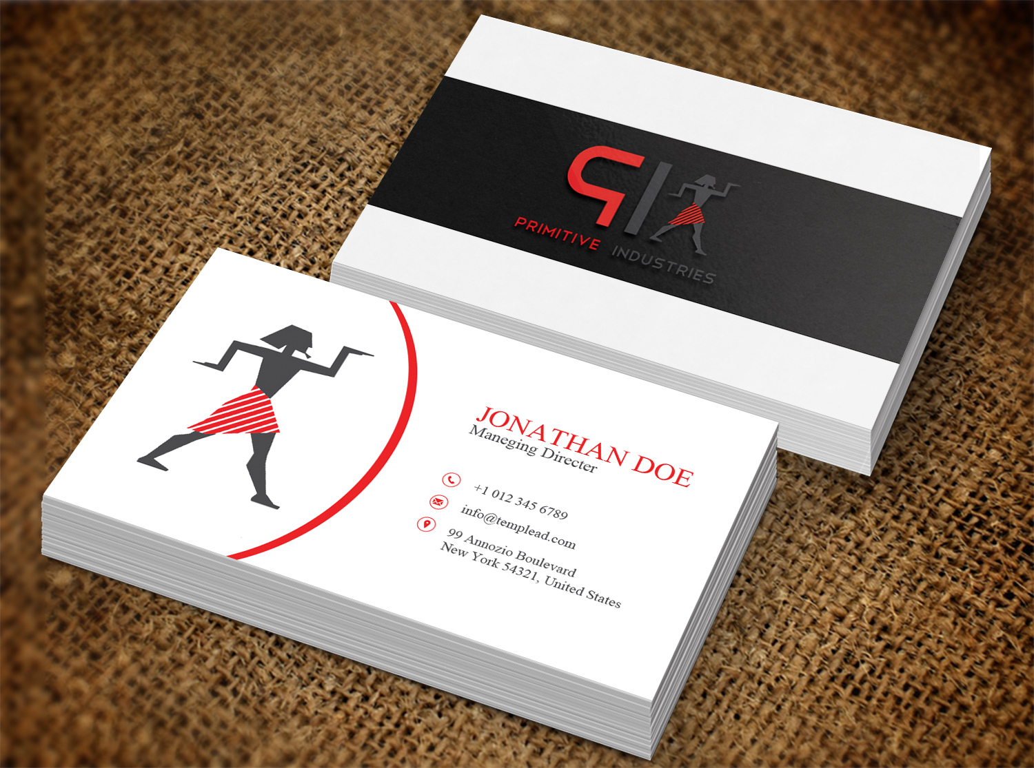 Business Card Design by Lanka Ama for Primitive Industries | Design #6113262