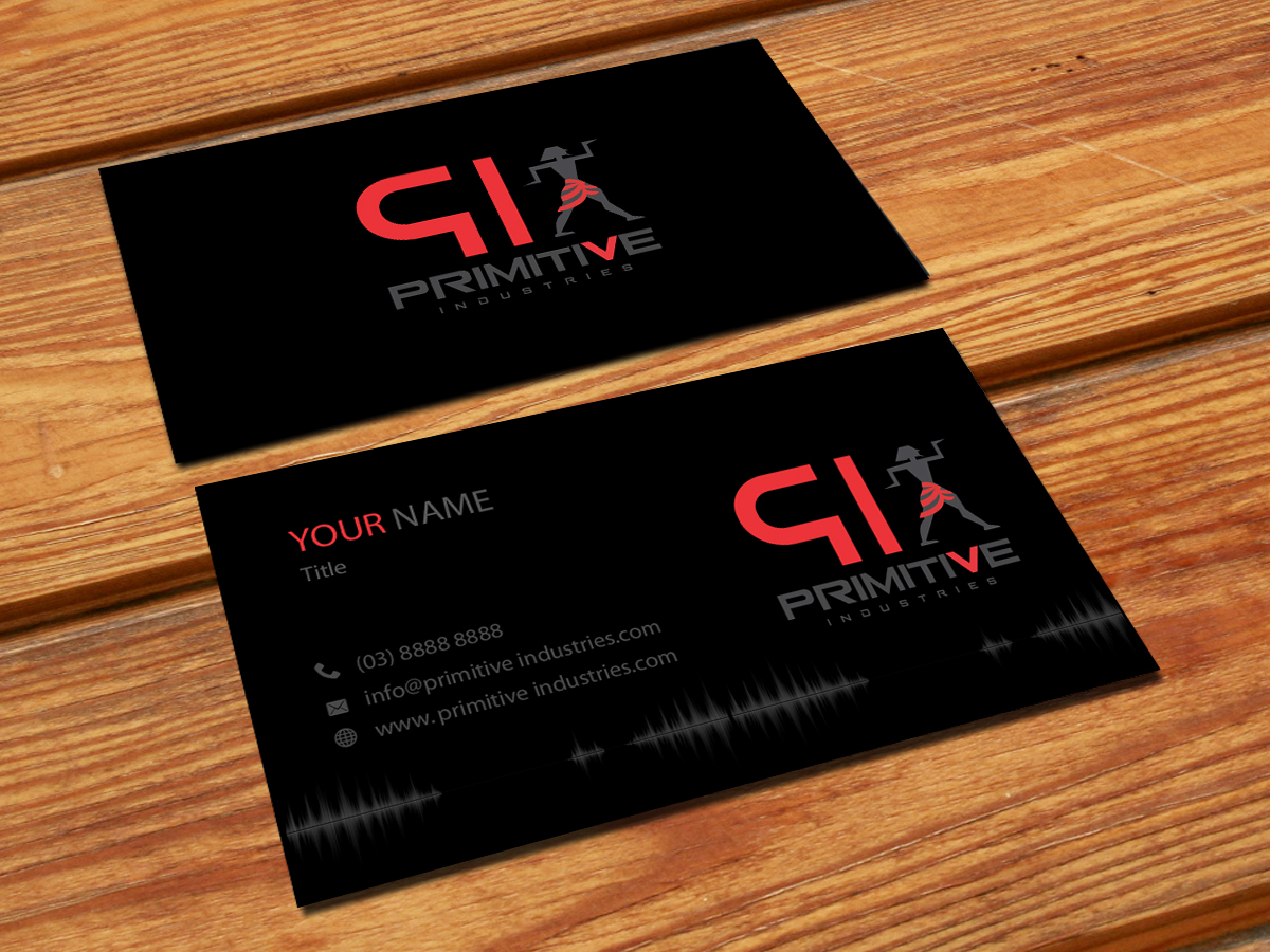 Business Card Design by snowymasterdesigns for Primitive Industries | Design #6152675