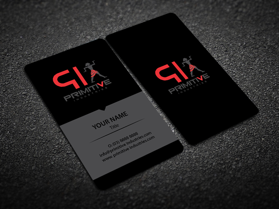 Business Card Design by snowymasterdesigns for Primitive Industries | Design #6153032