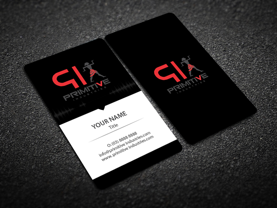 Business Card Design by snowymasterdesigns for Primitive Industries | Design #6153093