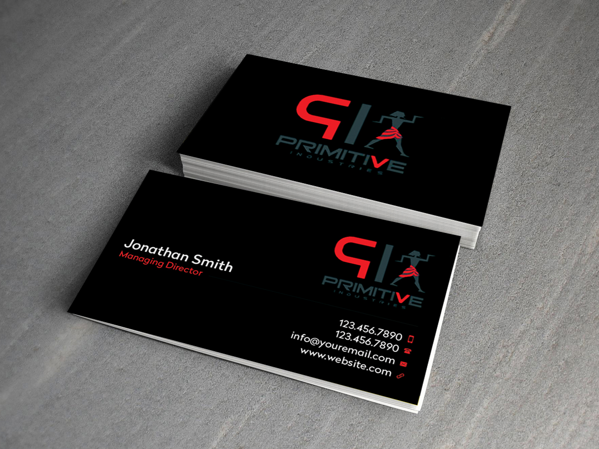 Business Card Design by Creations Box 2015 for Primitive Industries | Design #6115058