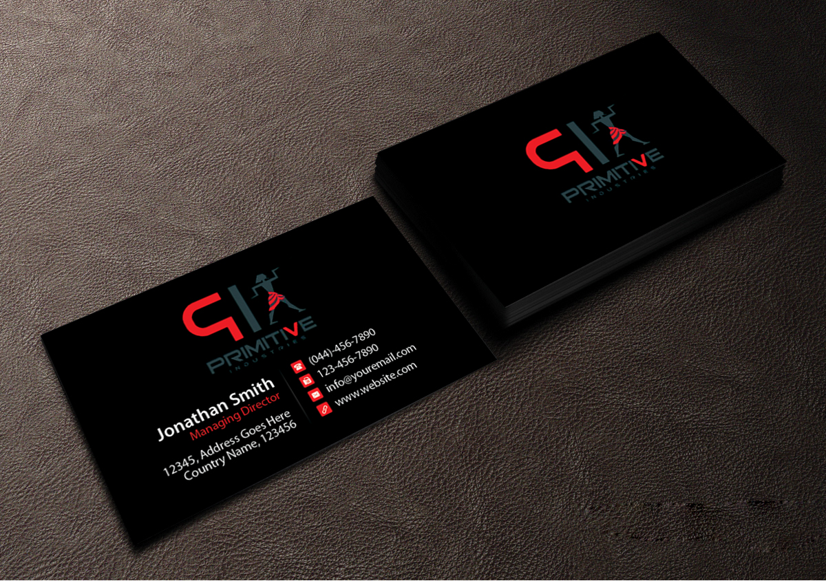 Business Card Design by Creations Box 2015 for Primitive Industries | Design #6115060
