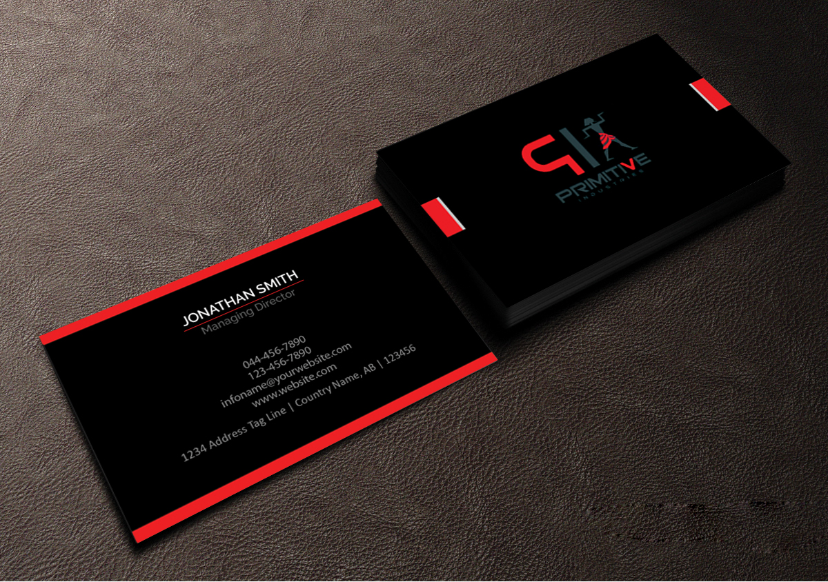 Business Card Design by Creations Box 2015 for Primitive Industries | Design #6115066