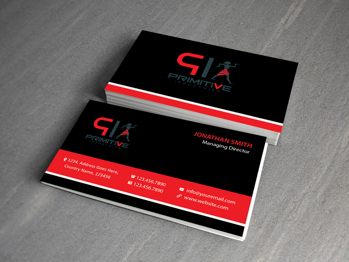 Business Card Design by Creations Box 2015 for Primitive Industries | Design #6115071