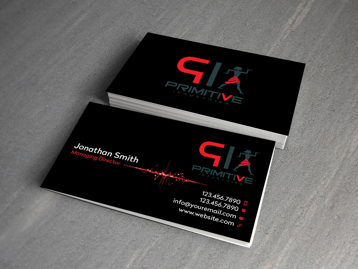 Business Card Design by Creations Box 2015 for Primitive Industries | Design #6115081