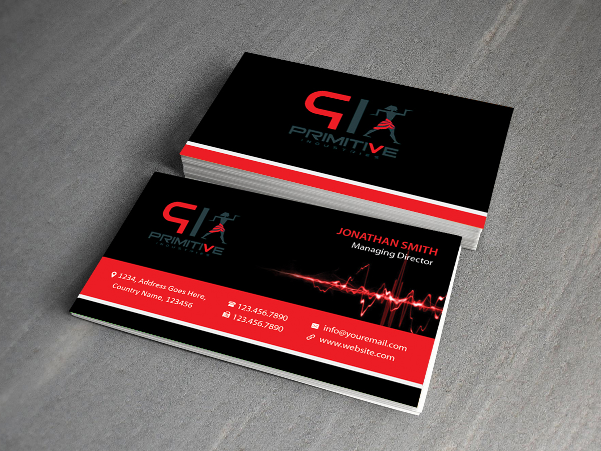 Business Card Design by Creations Box 2015 for Primitive Industries | Design #6115092