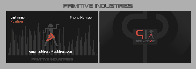 Business Card Design by Son's Creations for Primitive Industries | Design #6119417