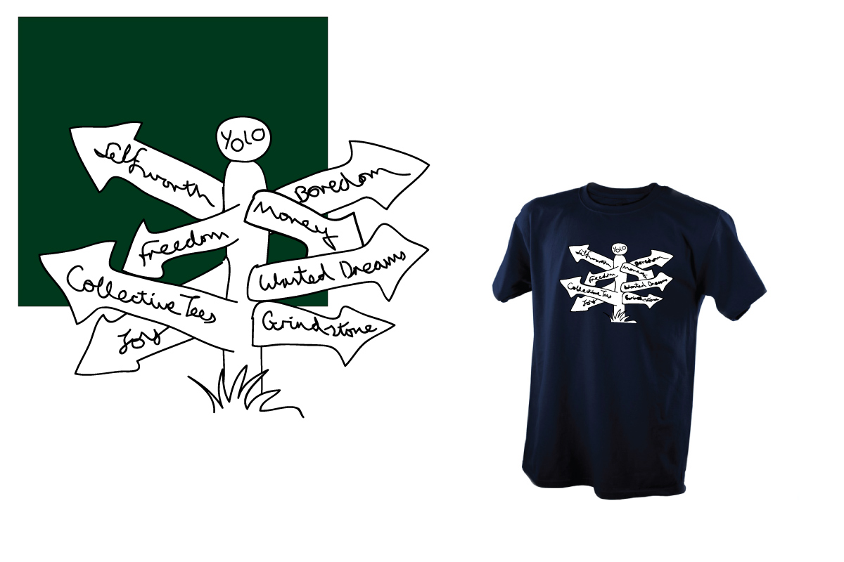 T-shirt Design by Wigmin for Collective Tee | Design #1642914