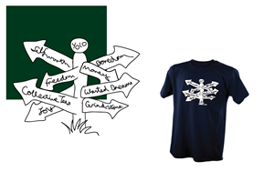 Collective Tee - first tshirt design of new brand - be part of the Tee Collective | T-Shirt-Design von Wigmin
