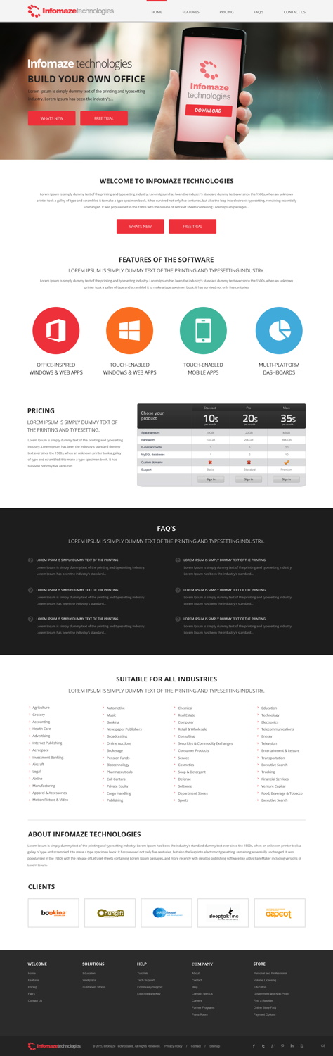 Web Design by pb for Infomaze Technologies | Design #6175194