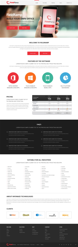 Web Design by pb for Infomaze Technologies | Design: #6183091